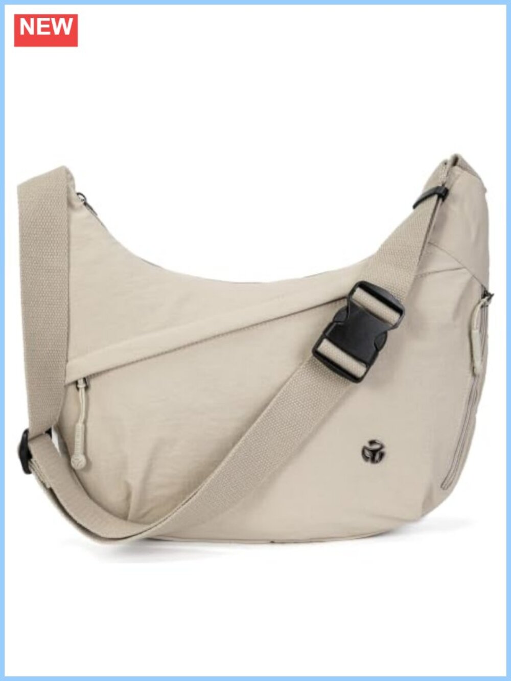 Waterproof Nylon Hobo Crossbody Bag Dumpling Purse Multi-Pocket